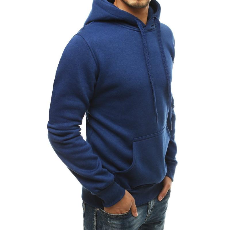 Férfi kapucnis pulóver sötétkék bx4684