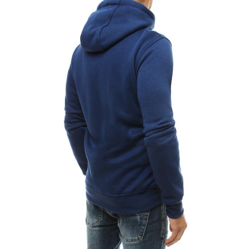 Férfi kapucnis pulóver sötétkék bx4684
