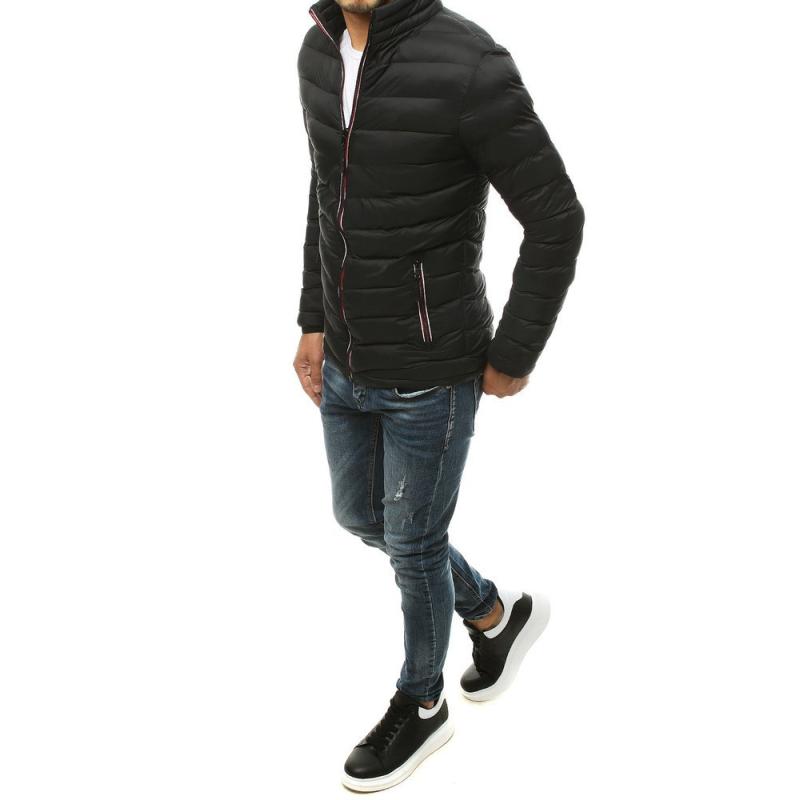 Pánská bunda prošívaná přechodová černá tx3486