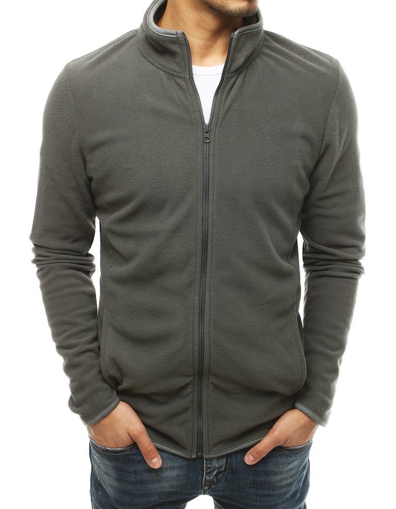 Bluza męska rozpinana ciemnoszara BX4772
