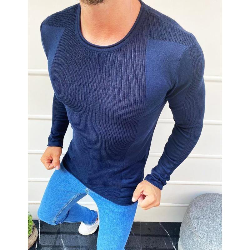 Pánský celorozepínací svetr tmavě modrá