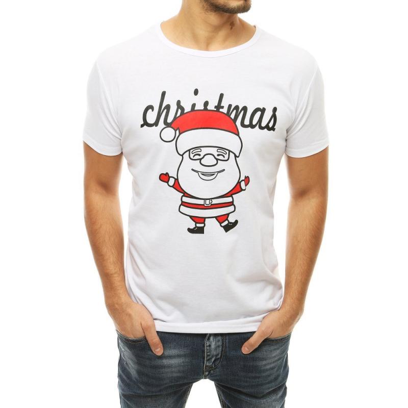 Pánska vianočná košeľa s potlačou White