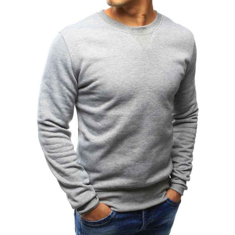 Férfi kapucnis pulóver, szürke