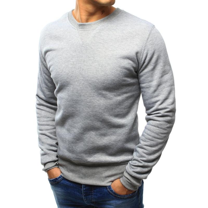 Férfi kapucnis pulóver, szürke