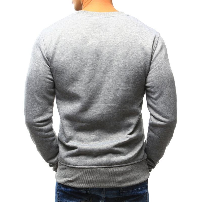 Férfi kapucnis pulóver, szürke