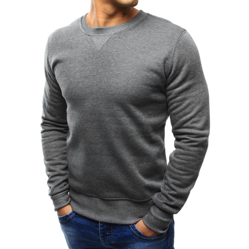 Pánská mikina s kapucí antracitová