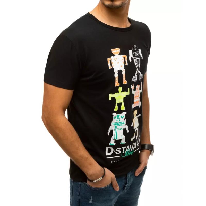 Pánske tričko s potlačou čiernej rx4368