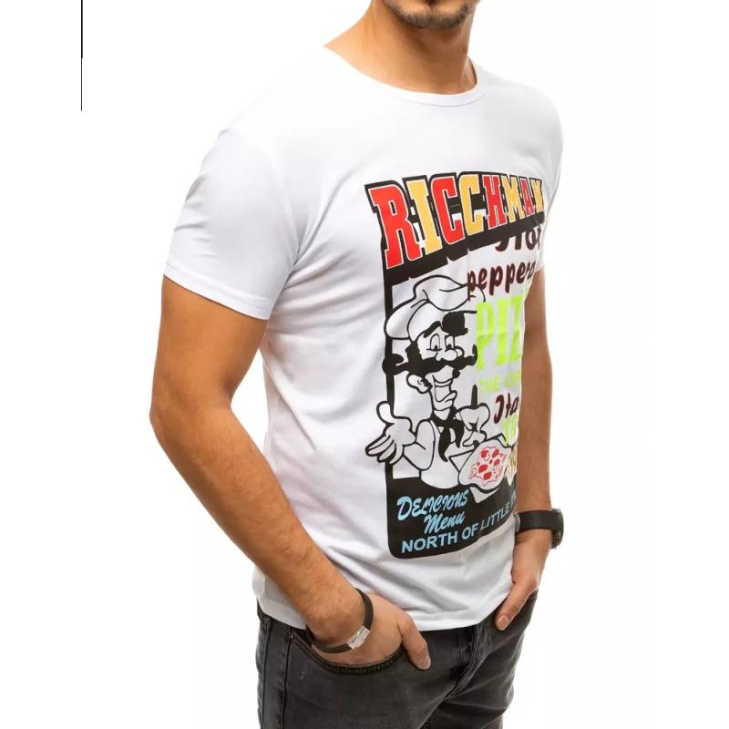 Férfi póló PIZZA fehér rx4372