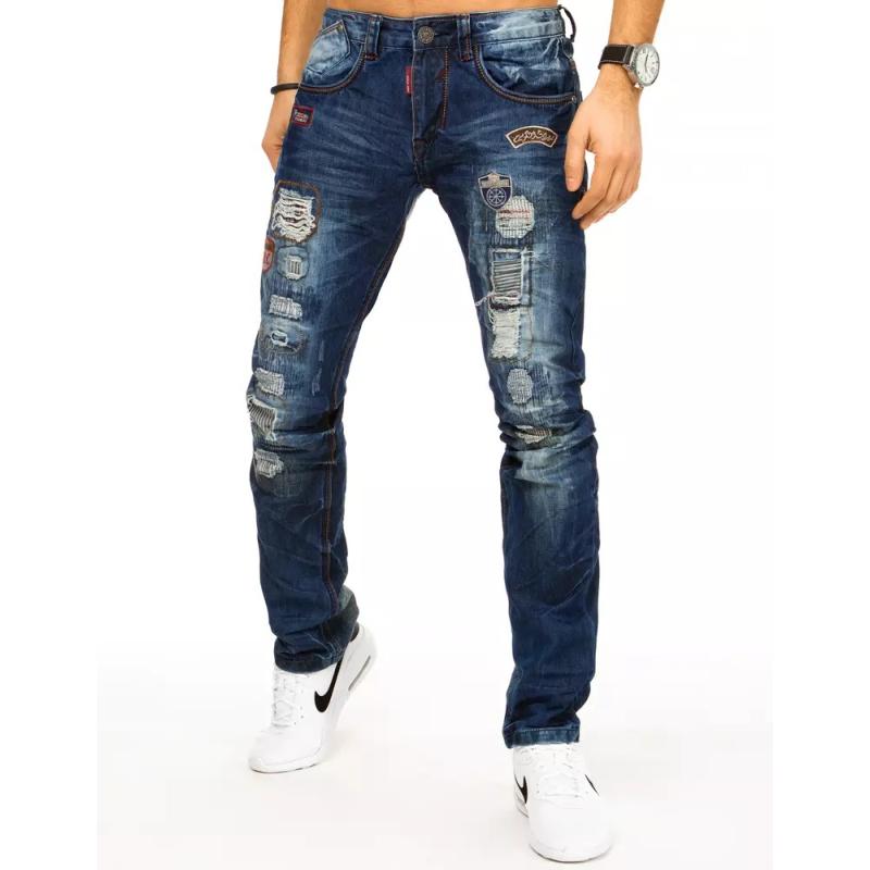 Pánske džínsové nohavice Menara modrá