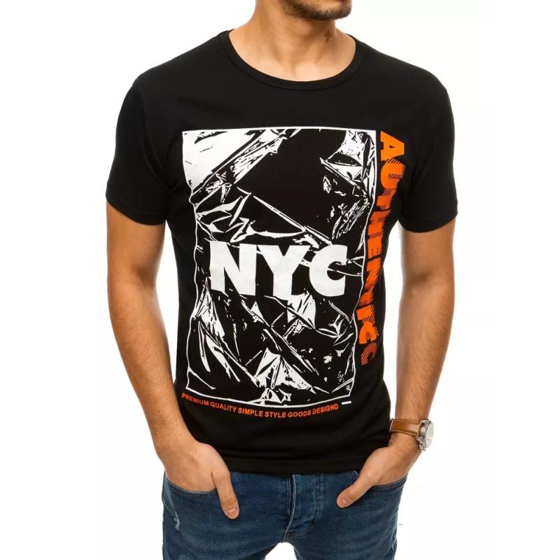 Pánské tričko NYC černé rx4407