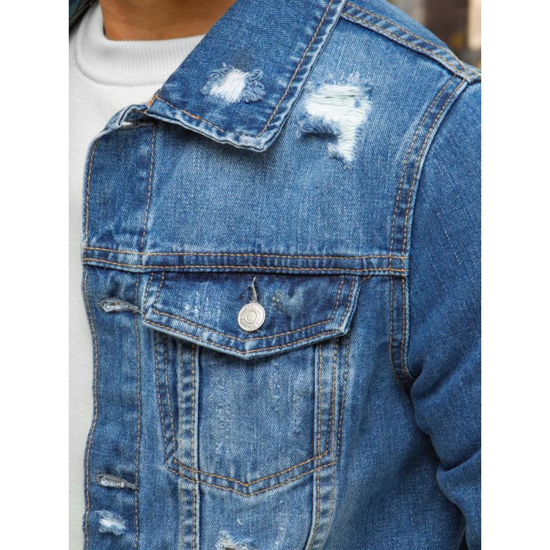 Férfi farmerdzseki kék