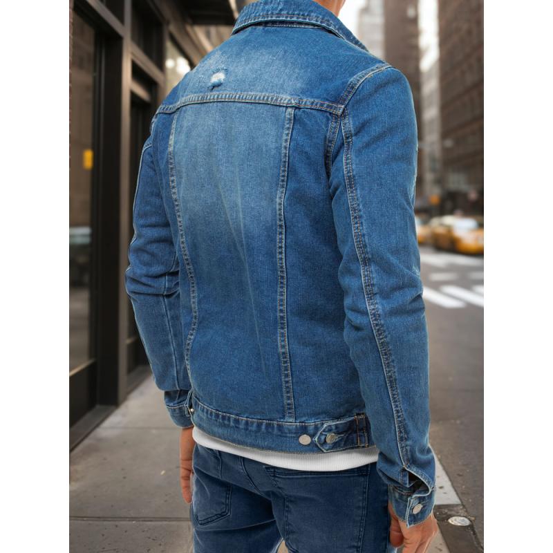 Férfi farmerdzseki kék