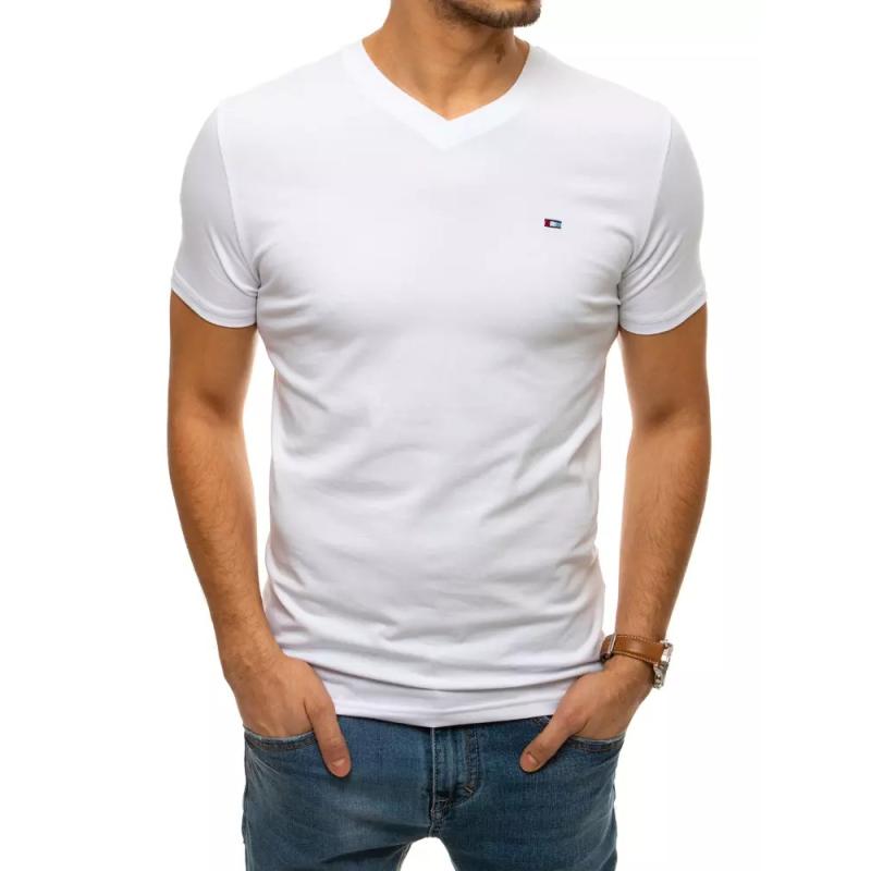 Pánske tričko bez potlače biele BASIC
