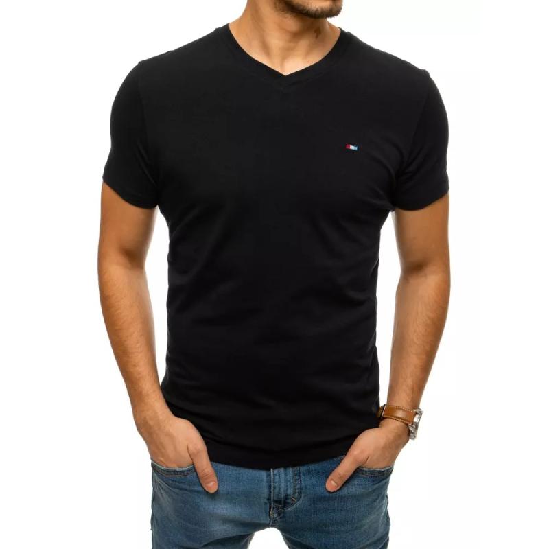 Pánske tričko bez potlače čierne BASIC