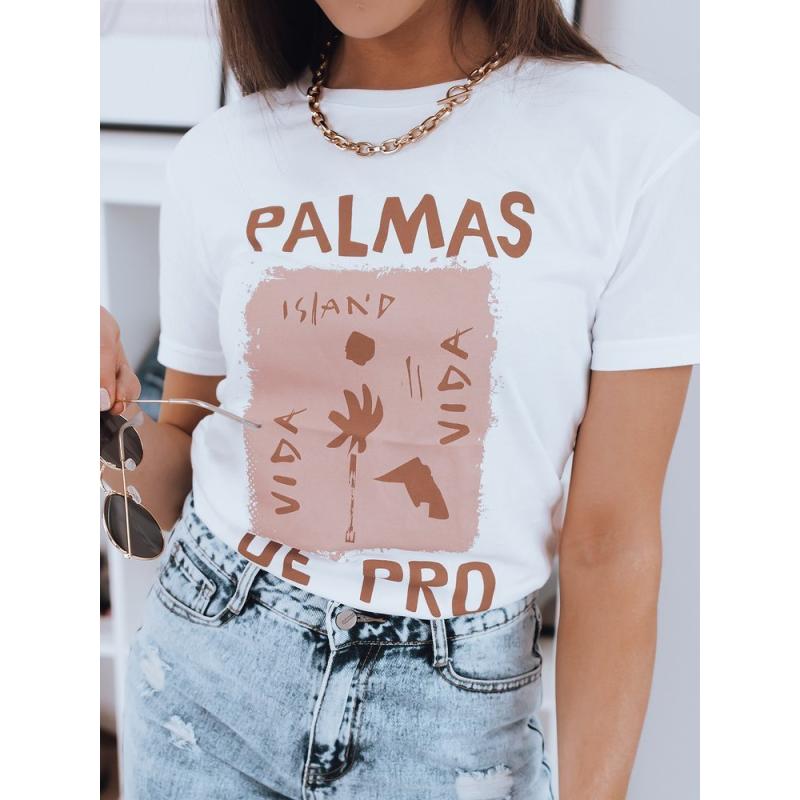 Dámske tričko s nápisom PALMAS biela