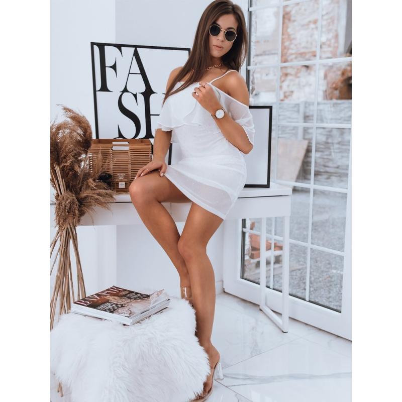 Női elegáns ruha ALISS fehér DSSTREET DSSTREET