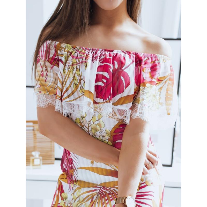 Dámské šaty s potiskem LOSA bílá