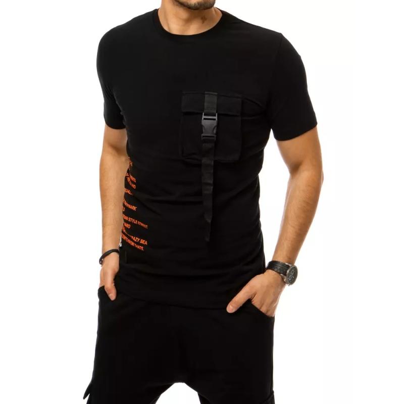 Férfi póló és joggers szett fekete