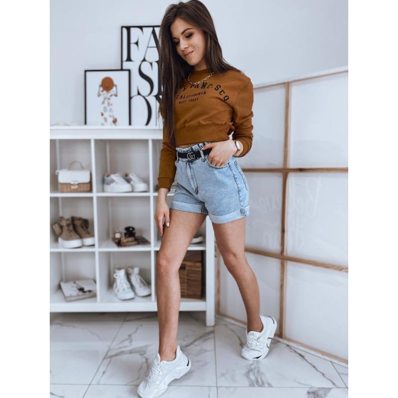 Dámské tričko s potiskem SAN FRANCISCO hnědá