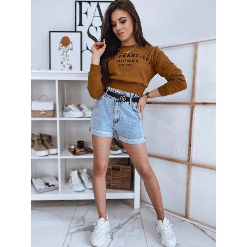 Dámské tričko s potiskem SAN FRANCISCO hnědá