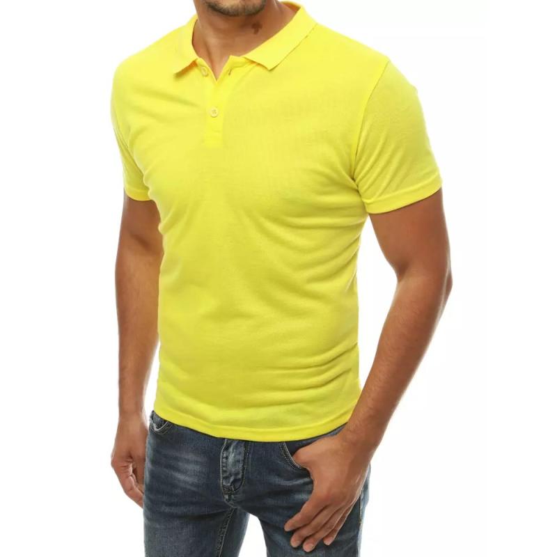 Férfi póló póló sárga