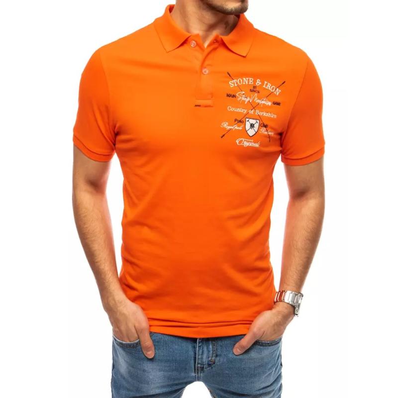 Pánské tričko s potiskem oranžové SHIELD