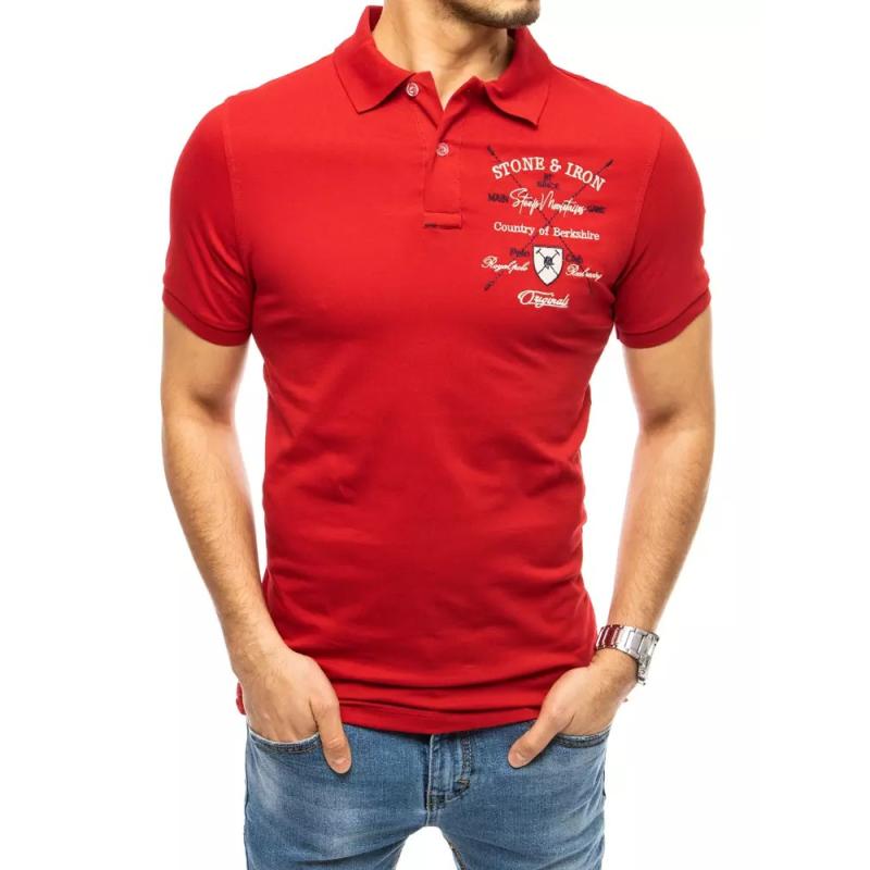Pánske tričko s potlačou červenej SHIELD