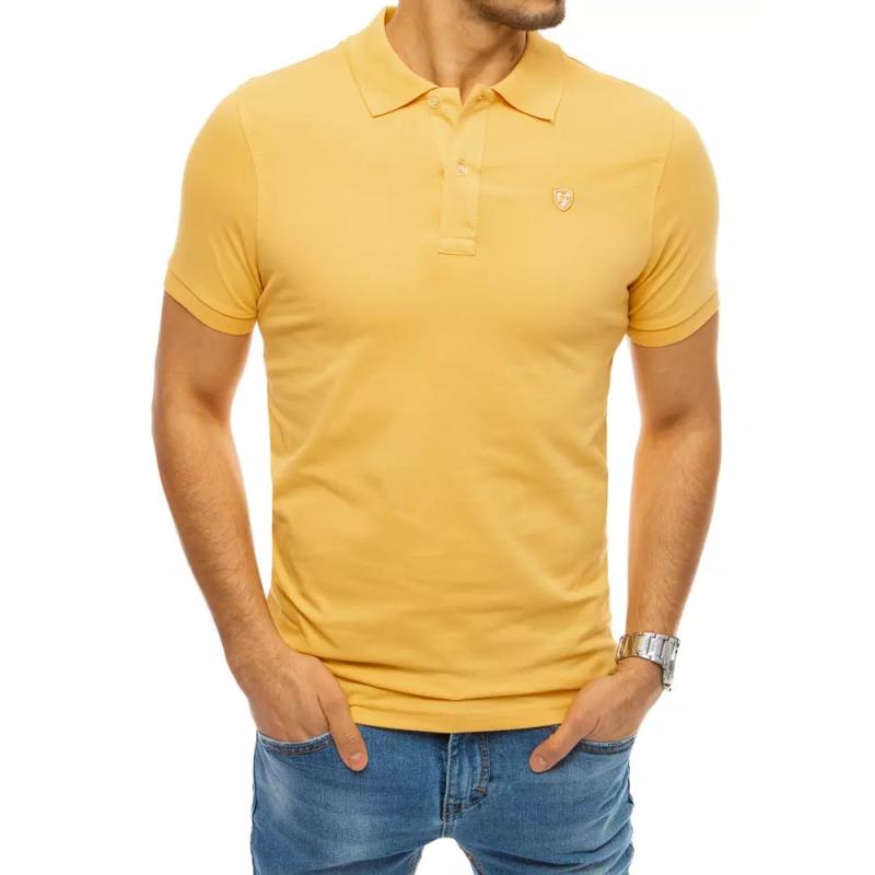Pánské tričko s potiskem žluté BASE