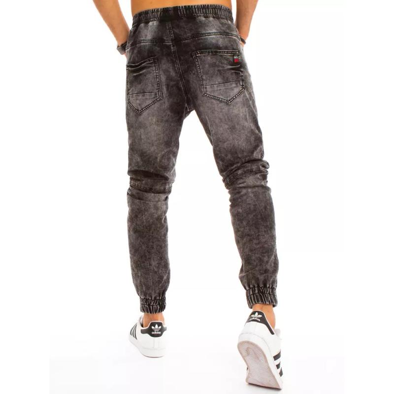 Pánske džínsové nohavice tmavosivé