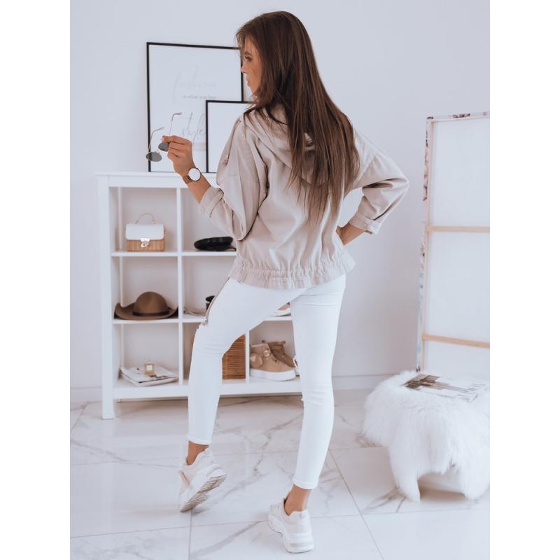 Női téli gombos kabát WESTA bézs színű