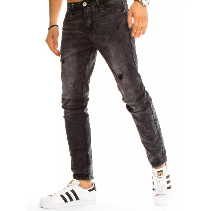 Pánske džínsové nohavice čierne