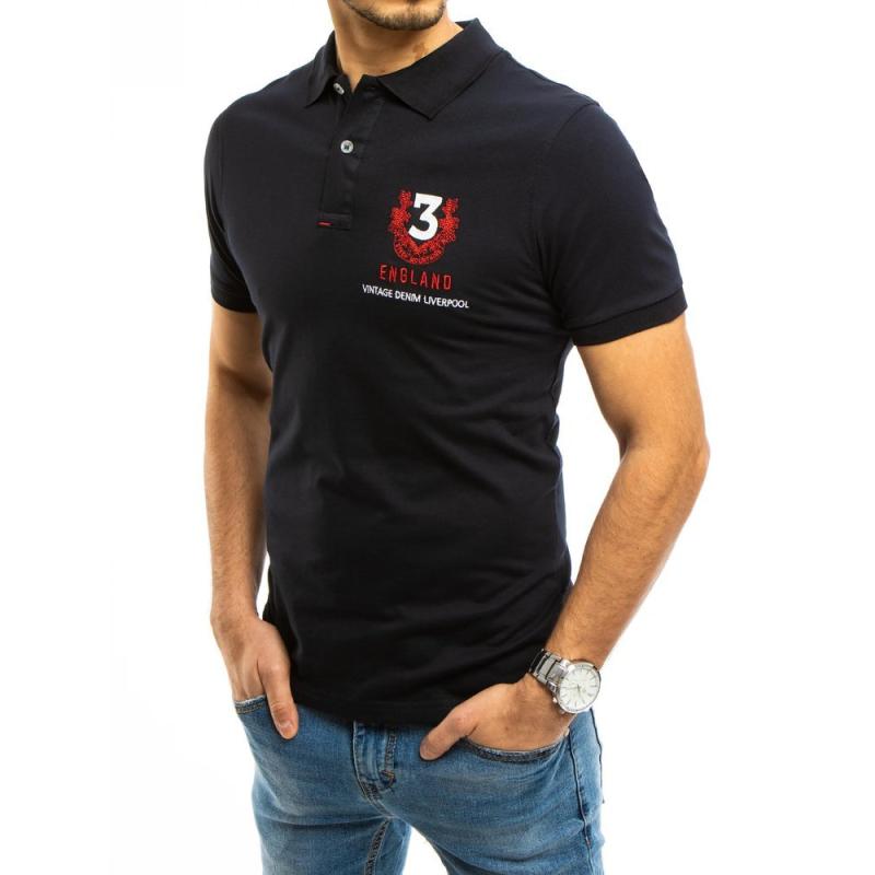 Férfi galléros ing fekete NUMMER