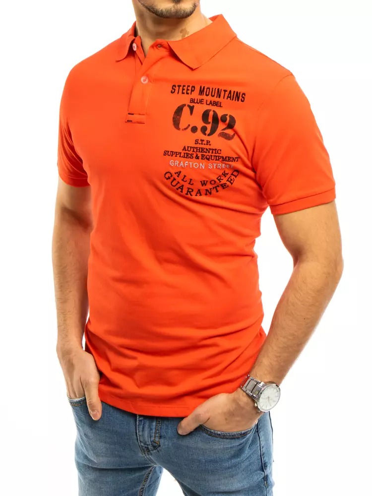 Férfi galléros ing narancssárga C92