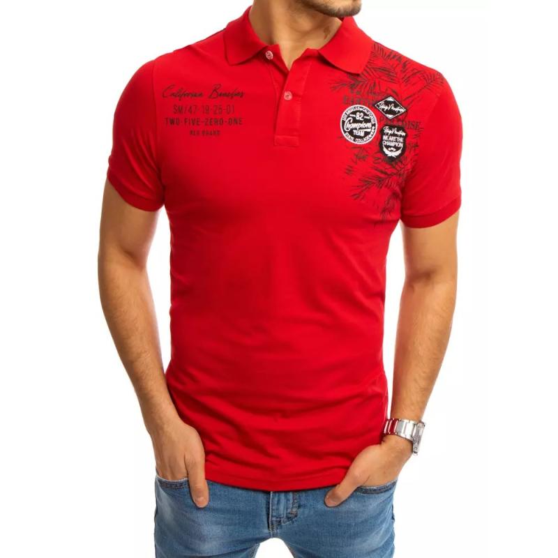 Polokošile s potiskem červená