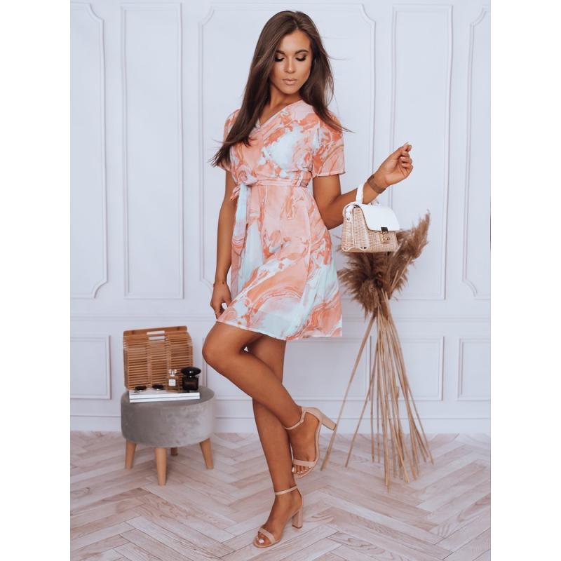 Dámské šaty se vzorem MAINA oranžová