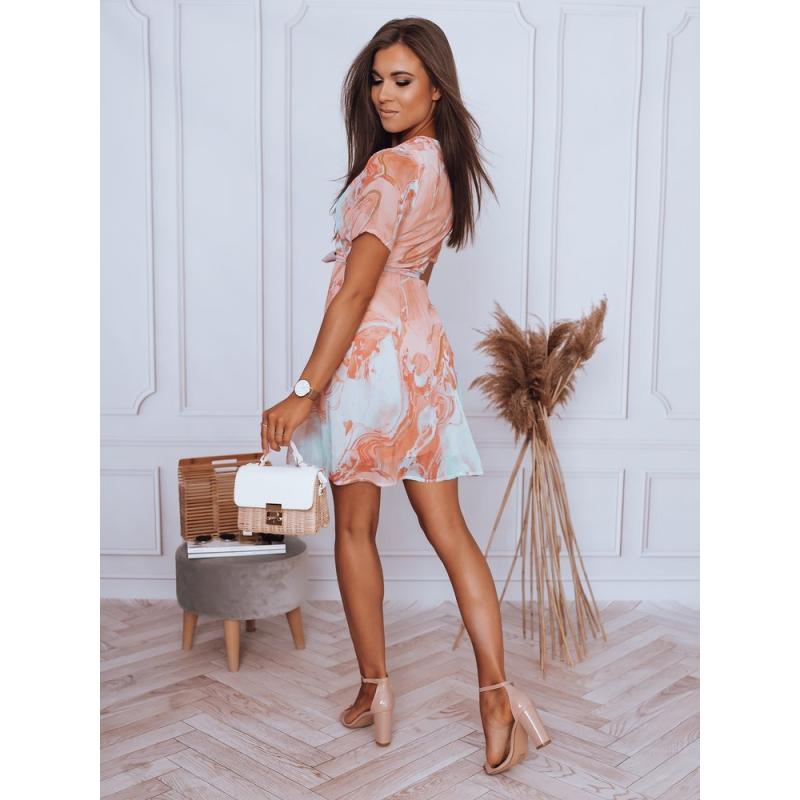 Dámské šaty se vzorem MAINA oranžová