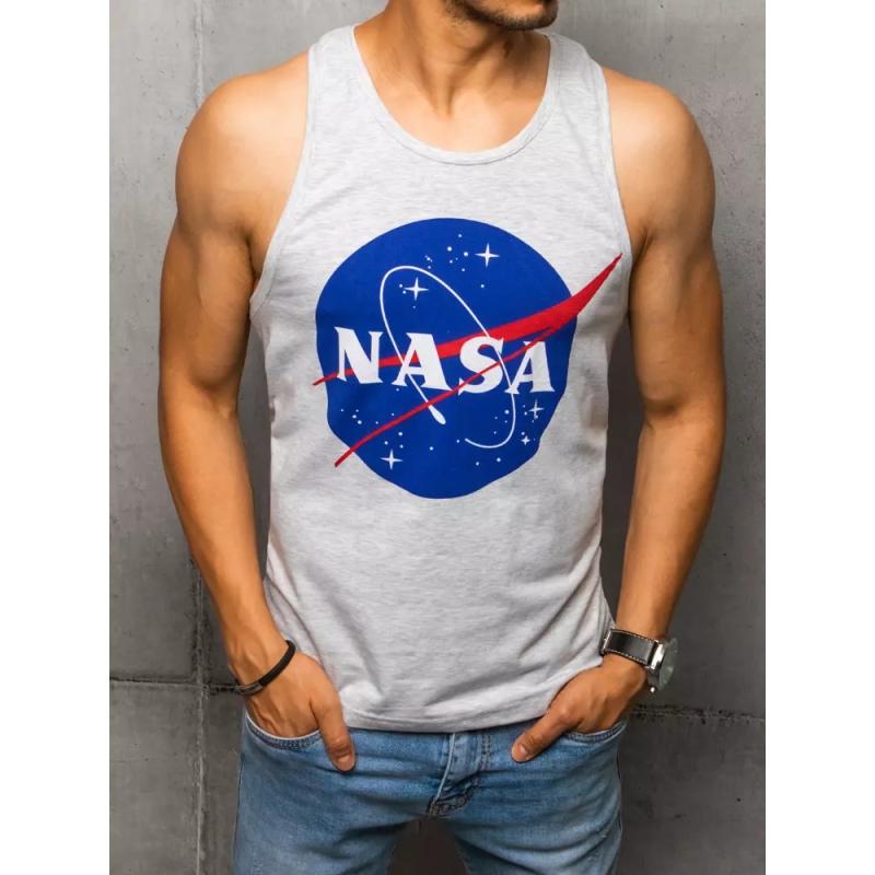 Férfi szürke nyomtatott ing NASA LOGO