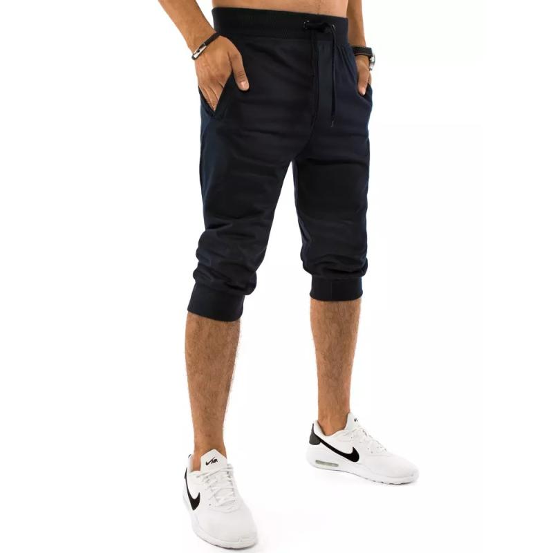 Férfi nyomtatott rövidnadrág Fekete