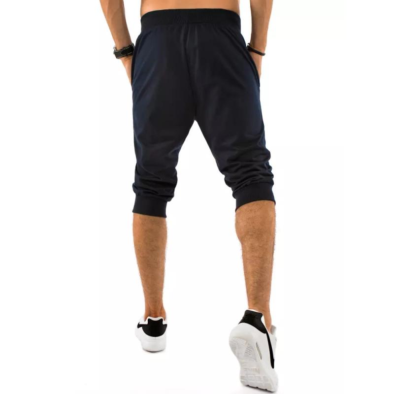 Férfi nyomtatott rövidnadrág Fekete