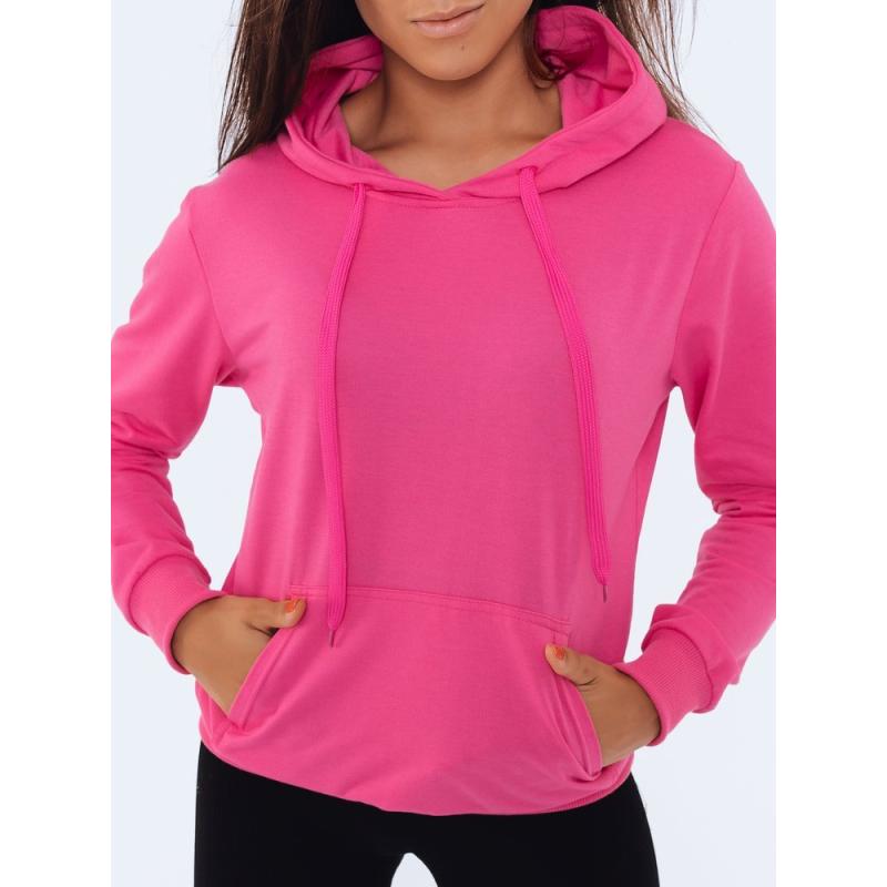 Női kapucnis pulóver LARA II rózsaszín