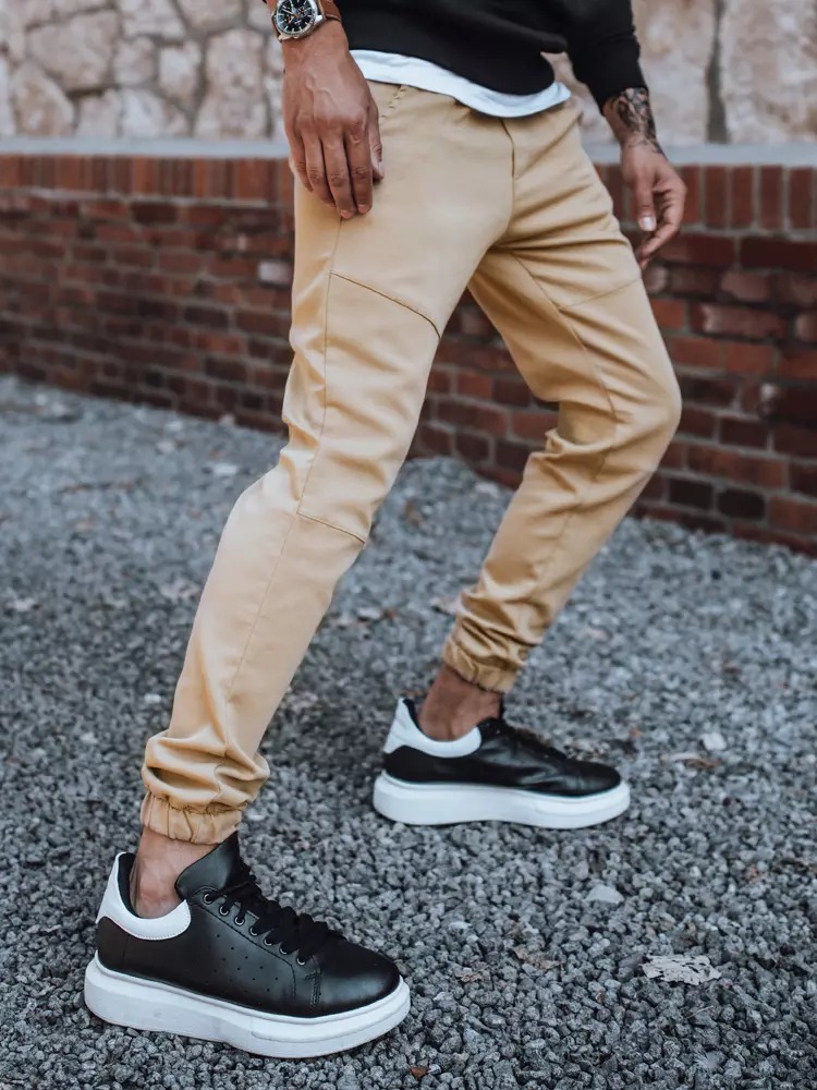 Pánské jogger kalhoty khaki