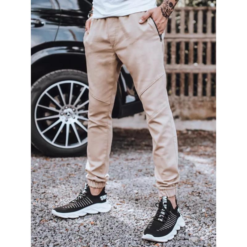 Pánské jogger kalhoty béžové