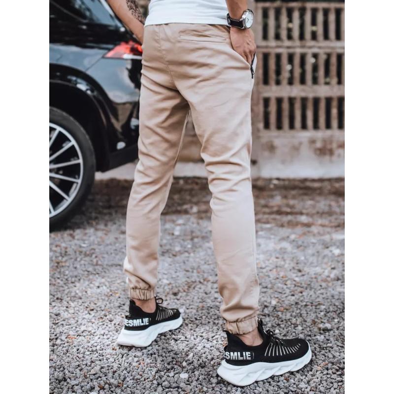 Pánské jogger kalhoty béžové