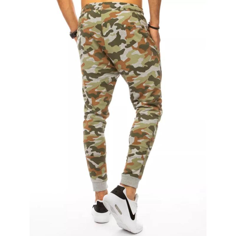 Pánské tepláky maskáčové světle zelené MORO