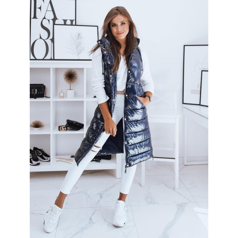 Kamizelka pikowana damska GANTINI niebieska Dstreet TY2015