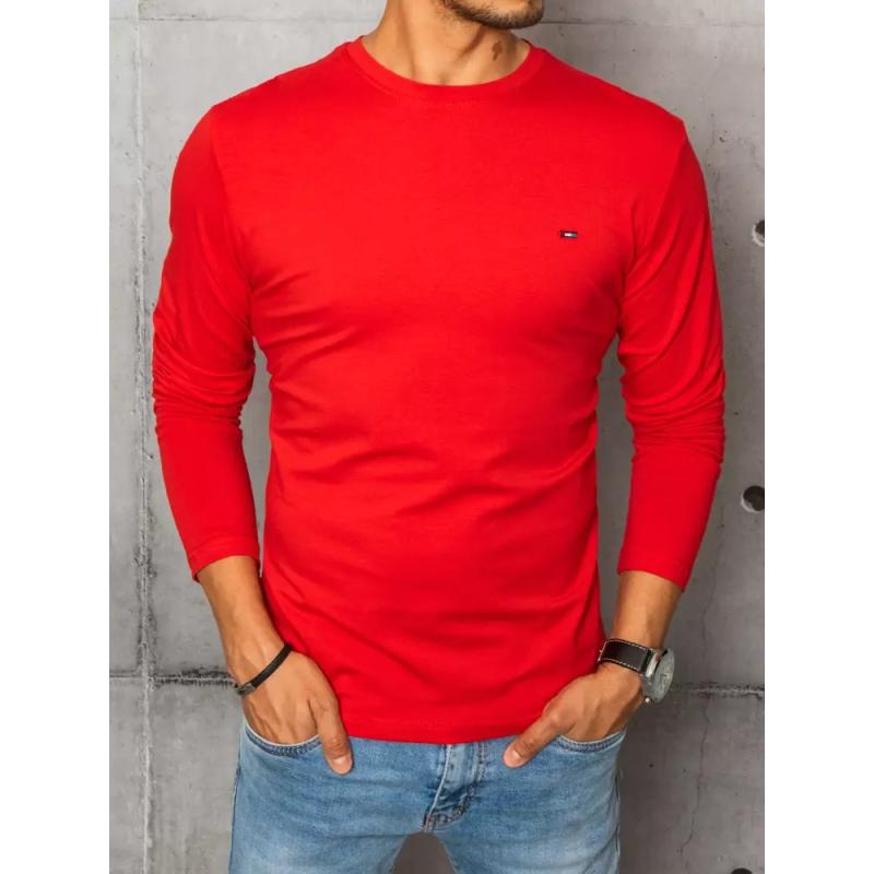Pánská tričko s dlouhým rukávem červené
