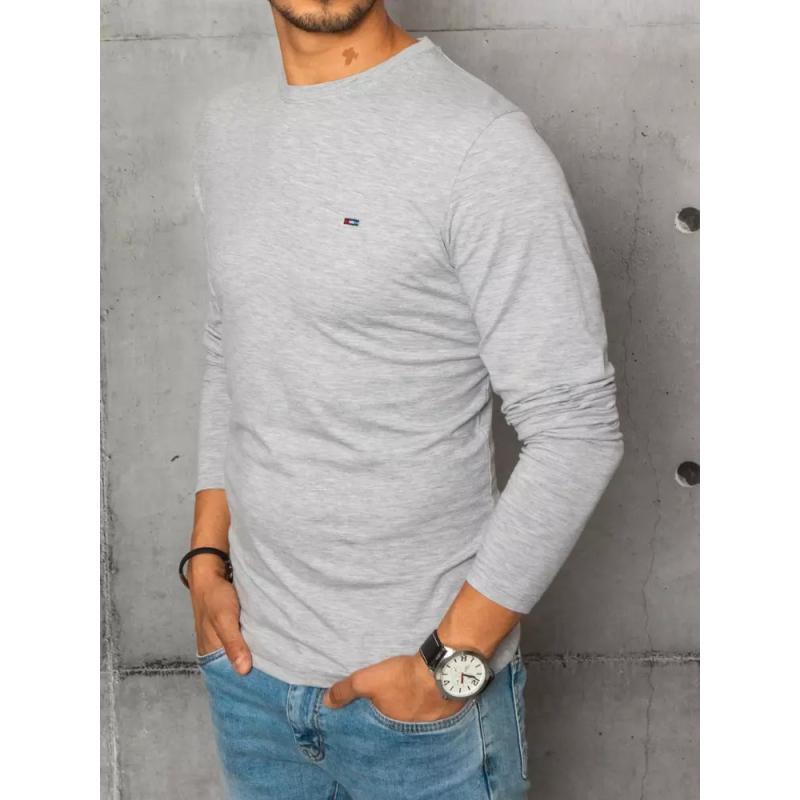 Pánská tričko s dlouhým rukávem šedé