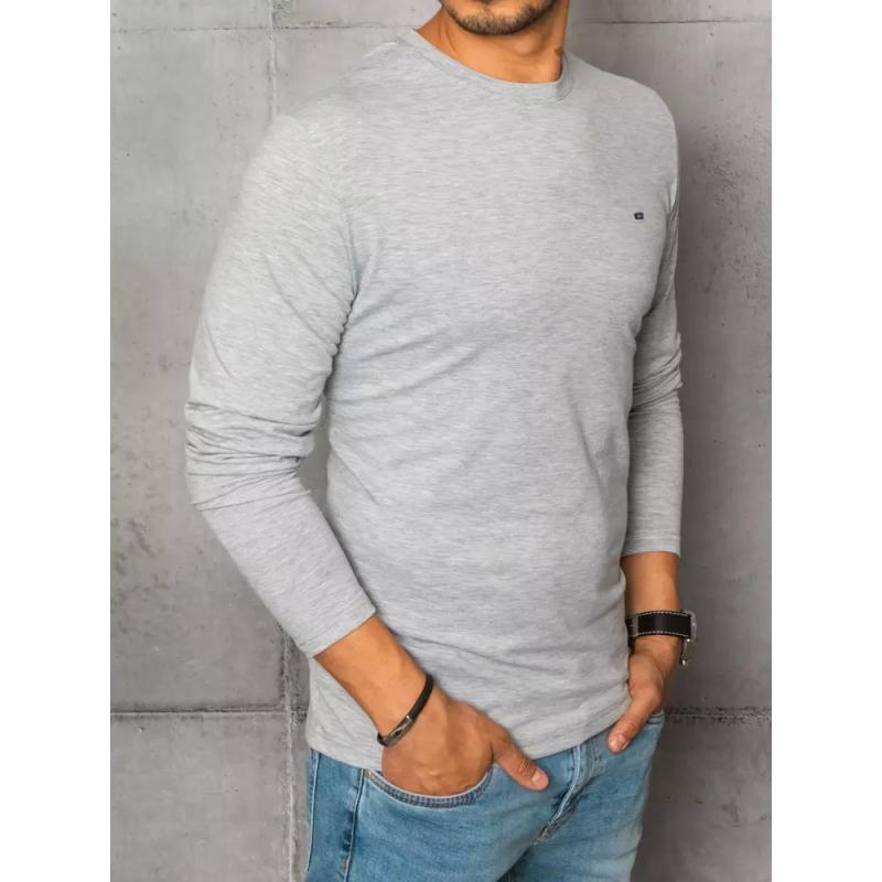 Pánská tričko s dlouhým rukávem šedé