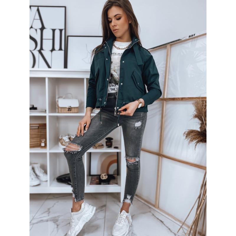 Dámska zimná bomber bunda SISI zelená