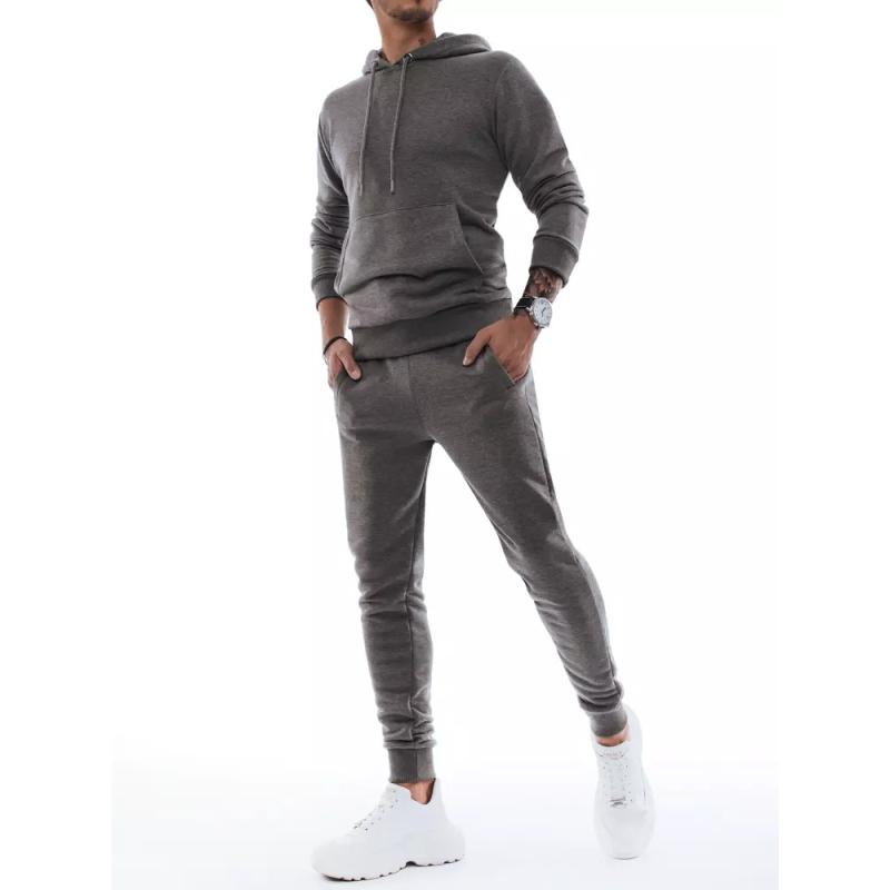 Férfi kapucnis melegítő szürke